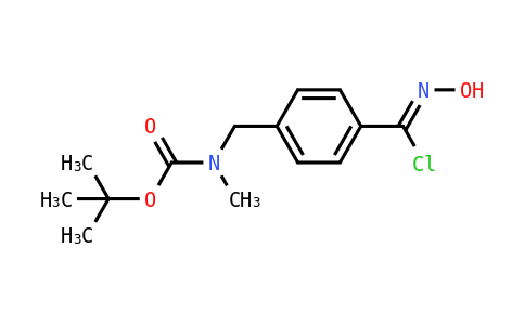 2062301 - tert-butyl N-[[4-[(Z)-C-chloro-N-hydroxycarbonimidoyl]phenyl]methyl]-N-methylcarbamate | CAS 1402390-77-5